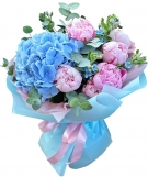 Hydrangea & Pink Peonies