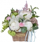 Spring Peonies Basket