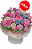 Chocolate flowers mix, 3 sizes