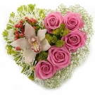 Lady Refinement - Heart shaped flower gift