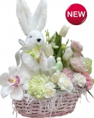 Easter Flower & Toy arrangemnet