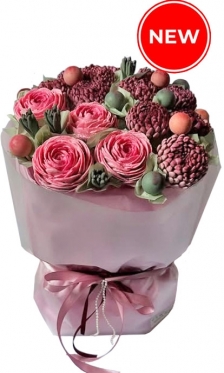 Chocolate flowers bouquet, 3 options