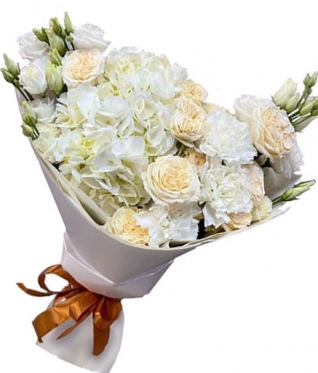 White Dance 3 bouquet sizes