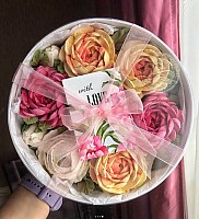 Півонії із зефіру в боксі, 3 розміри image 0